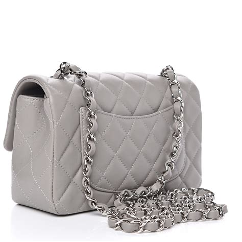 chanel grey lambskin flap bag|chanel small lambskin evening bag.